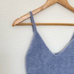 GARAGE Fluffy Periwinkle Cropped Tank